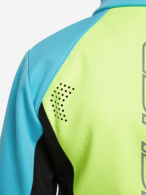 Превью Лыжная куртка Куртка лыжная FISCHER Softshell Warm Jr Бирюзовый